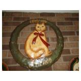 WELCOME CAT WALL DECOR