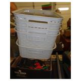 GRAY ORGANIZER BASKETS GRAY ORGANIZER BASKETS