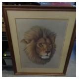 HAROLD RIGSBY-AFRICAN LION-32X27 W PRINT FOLDER HAROLD RIGSBY-AFRICAN LION-32X27 W PRINT FOLDER