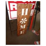 WOOD HOME SIGN / UT WOOD HOME SIGN / UT