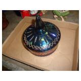 CARNIVAL GLASS CANDY DISH CARNIVAL GLASS CANDY DISH