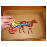 VINTAGE JOCKEY & HORSE / PLASTIC VINTAGE JOCKEY & HORSE / PLASTIC