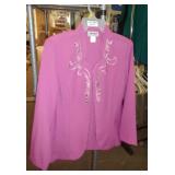 WOMENS PINK BLAZER SZ MED WOMENS PINK BLAZER SZ MED