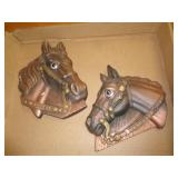 PLASTER HORSE WALL DECOR PLASTER HORSE WALL DECOR