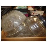 LOT OF GLASSWARE LOT OF GLASSWARE