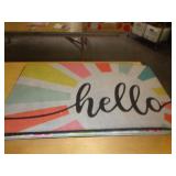 18X30 HEAVY RUBBER MAT - HELLO 18X30 HEAVY RUBBER MAT - HELLO