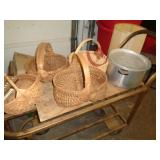 TOTE W REED BASKETS / DECOR / WALKING STICKS /ETC TOTE W REED BASKETS / DECOR / WALKING STICKS /ETC