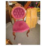 VINTAGE ROSE BACK CHAIR 39' T VINTAGE ROSE BACK CHAIR 39' T