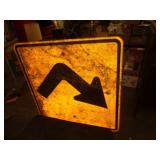 METAL ROAD SIGN 30' X 30' METAL ROAD SIGN 30' X 30'