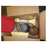 MIXED LOT GLASSWARE / MALT MIXER & ETC MIXED LOT GLASSWARE / MALT MIXER & ETC