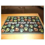18X30 HEAVY RUBBER MAT - PAWS 18X30 HEAVY RUBBER MAT - PAWS