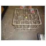CREAM TOP BOTTLES & WIRE BASKET / UT CREAM TOP BOTTLES & WIRE BASKET / UT