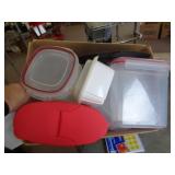 LOT OF PLASTICWARE LOT OF PLASTICWARE