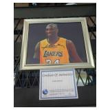 8X10 SIGNED PHOTO W CERT - KOBE BRYANT 8X10 SIGNED PHOTO W CERT - KOBE BRYANT