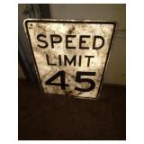 METAL SPEED LIMIT SIGN / RW METAL SPEED LIMIT SIGN / RW