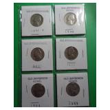 6 - OLD JEFFERSON NICKELS 6 - OLD JEFFERSON NICKELS