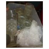 LOT OF GLASSWARE LOT OF GLASSWARE