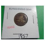 1857 FLYING EAGLE CENT 1857 FLYING EAGLE CENT