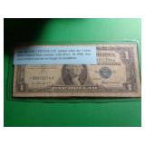 1957 $1 SILVER CERTIFICATE BLUE SEAL 1957 $1 SILVER CERTIFICATE BLUE SEAL