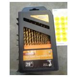 29PC TITANIUM DRILL BITS / NEW 29PC TITANIUM DRILL BITS / NEW