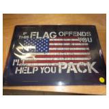 12X17 METAL SIGN - FLAG 12X17 METAL SIGN - FLAG