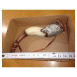 EAGLE THEME POWDER HORN EAGLE THEME POWDER HORN