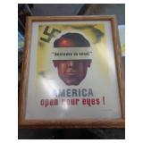 ORIGINAL 1941 FORTUNE MAG. PROPOGANDA POST 14X16 ORIGINAL 1941 FORTUNE MAG. PROPOGANDA POST 14X16