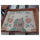 FAMILY TREE CLOTH WALL HANGING FAMILY TREE CLOTH WALL HANGING