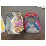 POKEMON TIN W CARDS POKEMON TIN W CARDS