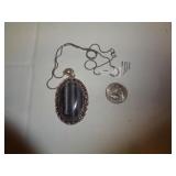 NECKLACE - GERMAN SILVER - SODALITE