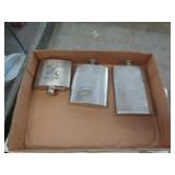 LOT OF FLASKS