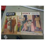 1953 & 55 SATURDAY EVENING POSTS MAGAZINES