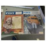 1952 & 55 SATURDAY EVENING POSTS MAGAZINES