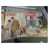 1951 & 55 SATURDAY EVENING POSTS MAGAZINES