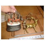 BRASS DEER & OTHER