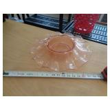 PINK DEPRESSION GLASS BOWL