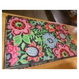 18X30 HEAVY RUBBER MAT - FLOWERS