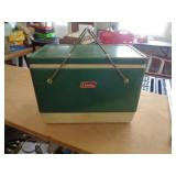 VINTAGE METAL SIDES COLEMAN COOLER