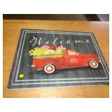 18X24 RUBBER MAT - RED TRUCK