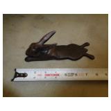 CAST IRON RABBIT DOOR STOP