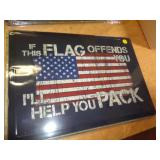 12X17 METAL SIGN - FLAG