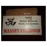 7 3/4" X 15.5" METAL - MASSEY-FERGUSON SIGN