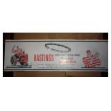 4.5" X 15" METAL - HASTINGS SIGN