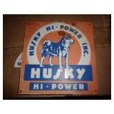8" X 8" METAL - HUSKY HI - POWER SIGN