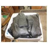 LEATHER JACKET & VEST SZ XL / BOTH HAVE WEAR