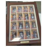 U OF K BALL CARDS IN FRAME