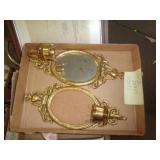 BRASS WALL DECOR / ONE MIRROR GONE