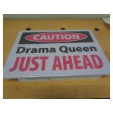 12X17 METAL SIGN - DRAMA QUEEN