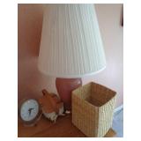 LAMP, WASTE BASKET & CLOCK / PKRM LAMP, WASTE BASKET & CLOCK / PKRM