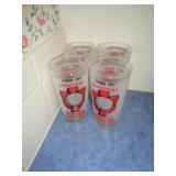 4 - INDIANA BASKETBALL GLASSES / K 4 - INDIANA BASKETBALL GLASSES / K